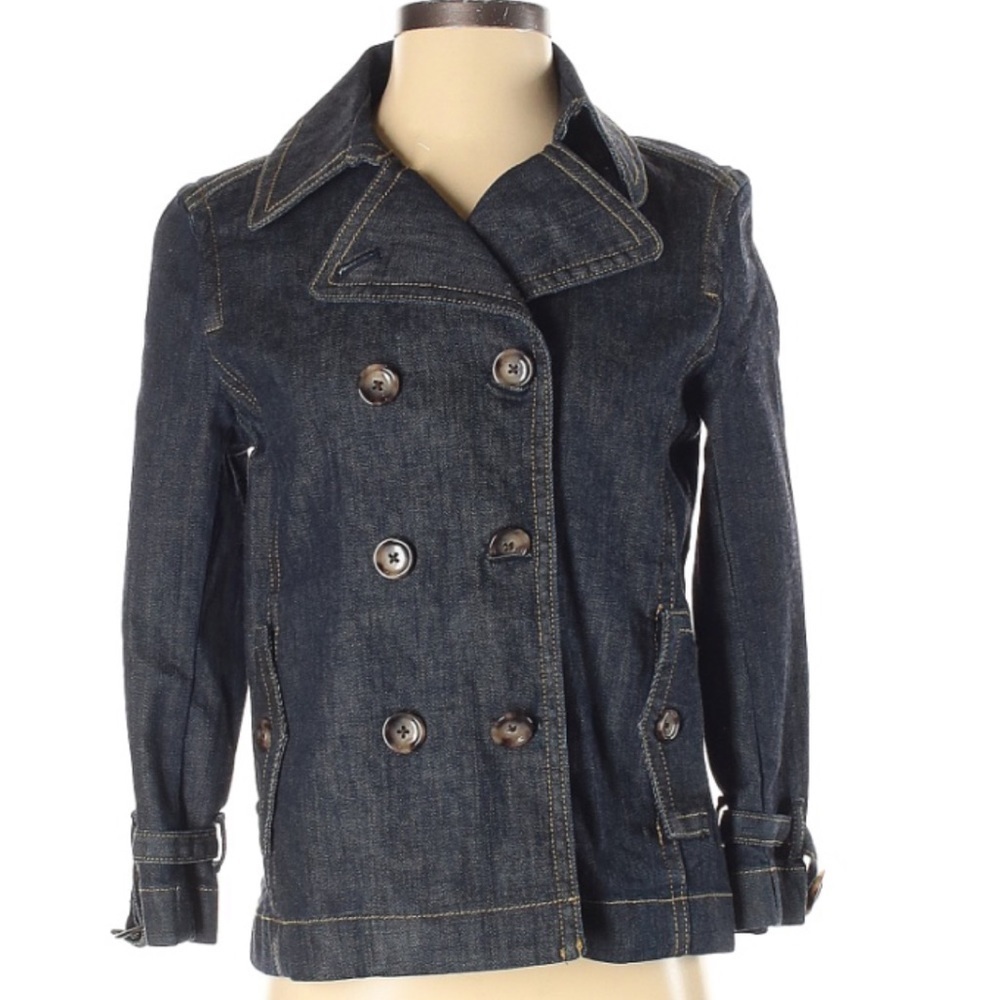 Ann Taylor Denim Blue Jean Jacket XS